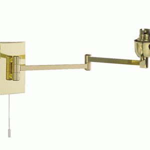 Swing Arm Traditional Wall Light Polished Brass - PD8163-BS