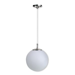 Small Round Globe Pendant Chrome - QH200