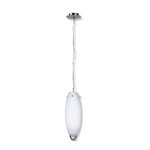 Tear Drop Euro Glass Pendant White - QH4097-WH