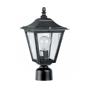 Sandwell Square Post Top Lantern Black - DUP7010-BL