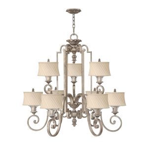 Kingsley 9 Light Chandelier Silver Leaf - HK/KINGSLEY9