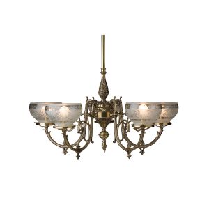 Trinity 5 Light Pendant Old Brass - P14H245-5-OB + S602