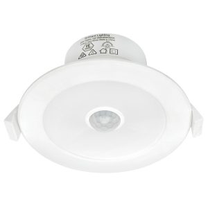 Lumascan 9W LED Motion Sensor Downlight White / Tri-Colour - 20214/05