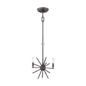 Carnegie 3 Light Chandelier Western Bronze - QZ/CARNEGIE3