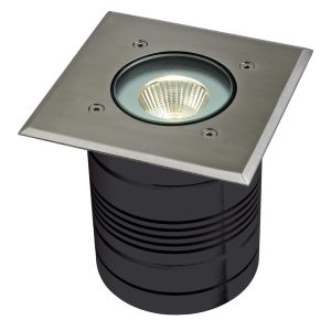 MODULA-SQUARE 24V 9W LED Inground Light - Aluminium Finish / Warm White LED - 19422