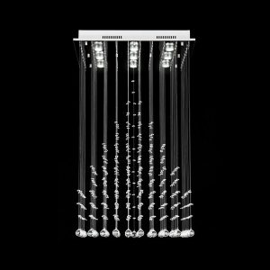 Everest 54 Watt LED Crystal Pendant Large / White - 35006