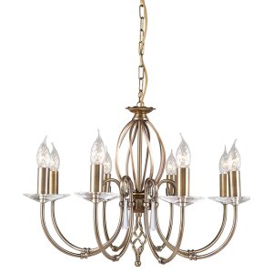 Aegean 8 Light Chandelier Aged Brass - AG8 AB