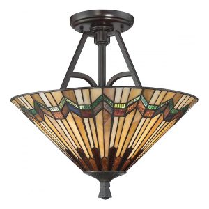 Alcott Large Semi Flush Valiant Bronze - QZ/ALCOTT/SF