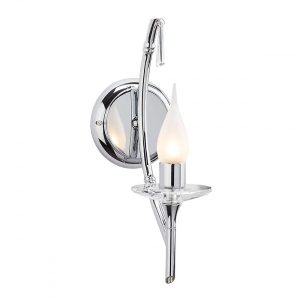 Bathroom Brightwell Single Wall Light Chrome - BATH/BR1 Chrome