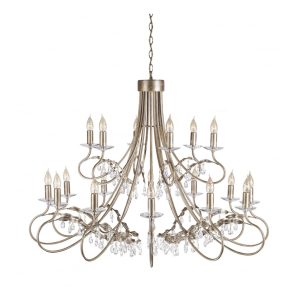 Christina 18 Light Chandelier Silver/Gold - CRT18