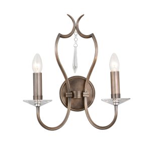 Pimlico 2 Light  Wall Light Dark Bronze - PM2 DB