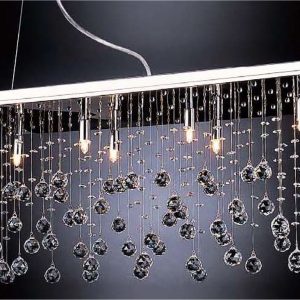 Starlight 24 Watt Rectangular LED Crystal Pendant Large / White - 35035