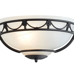 Carisbrooke Wall Uplighter Black - CB/WU BLACK