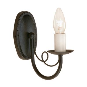 Minster 1 Light Wall Light Black - MN1 BLACK