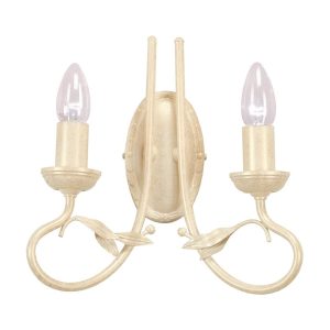 Olivia 2 Light Wall Light Ivory / Gold - OV2 IVORY/GOLD