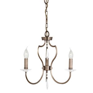 Pimlico 3 Light Chandelier Dark Bronze - PM3 DB