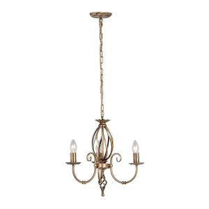 Artisan 3 Light Chandelier Aged Brass - ART3 AGD BRASS