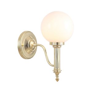 Carroll 1 Light Wall Light Polished Brass - BATH/CARROLL4 PB