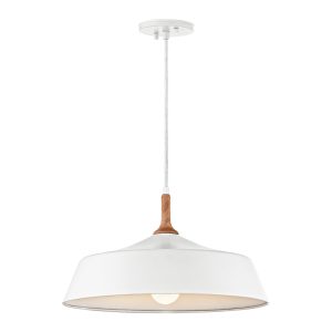 Danika 1 Light Pendant White - KL/DANIKA/P