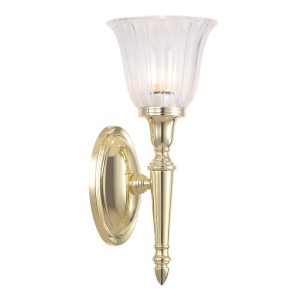 Dryden 1 Light Wall Light Polished Brass - BATH/DRYDEN1 PB