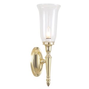 Dryden 1 Light Wall Light Polished Brass - BATH/DRYDEN2 PB