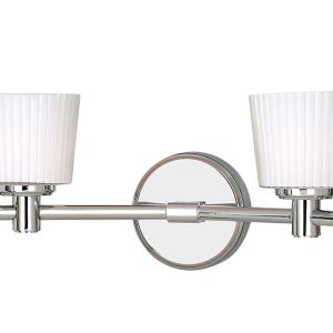 Binstead 2 Light Wall Light Polished Chrome - BATH/BN2