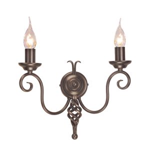 Harlech 2 Light Wall Light Dark Bronze - HR2A BRONZE