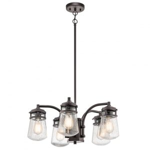 Lyndon 5 Light Outdoor Chandelier Architectural Bronze - KL/LYNDON/5P