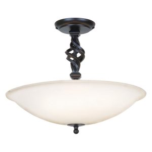 Pembroke Semi Flush Black - PB/SF/A BLACK