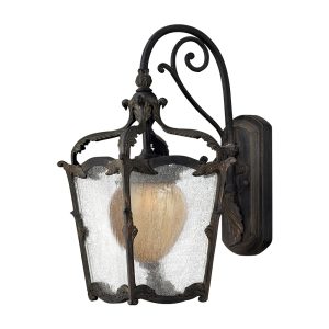 Sorrento Small Outdoor Wall Light Aged Iron - 1420AI