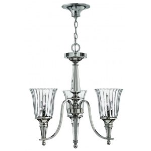 Chandon 3 Light Chandelier Sterling - HK/CHANDON3