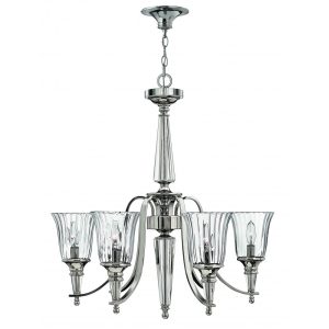 Chandon 6 Light Chandelier Sterling - HK/CHANDON6