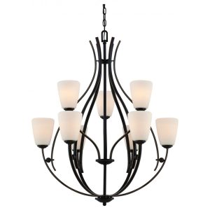 Chantilly 9 Light Chandelier Palladian Bronze - QZ/CHANTILLY9