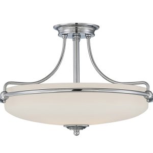 Griffin 4 Light Semi Flush Light Polished Chrome - QZ/GRIFFIN/SFM C