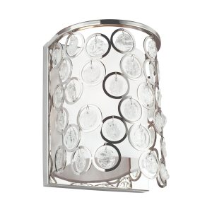 Lexi 1 Light Wall Light Polished Nickel - FE/LEXI1