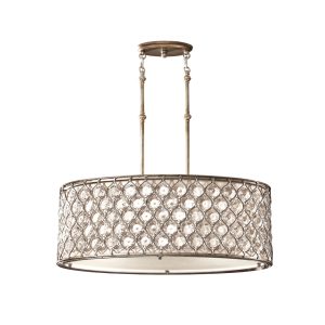 Lucia Pendant Chandelier Burnished Silver - FE/LUCIA/P/A