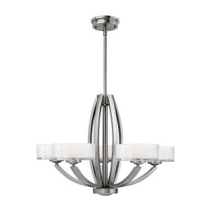 Meridian 5 Light Chandelier Brushed Nickel - HK/MERIDIAN5