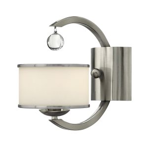 Monaco 1 Light Wall Light Brushed Nickel - HK/MONACO1