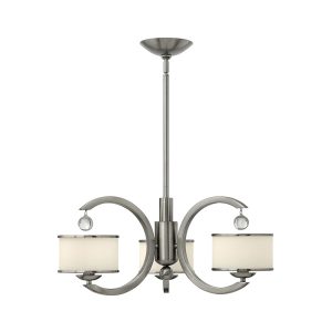 Monaco 3 Light Chandelier Brushed Nickel - HK/MONACO3