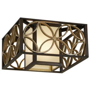 Remy Flush Mount Heritage Bronze & Parisienne Gold - FE/REMY/F