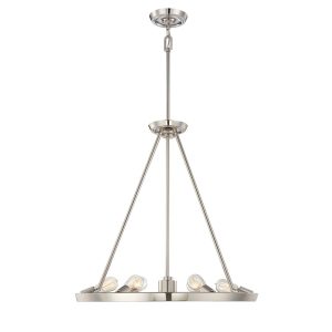 Theater Row 6 Light Pendant Imperial Silver - QZ/THEATERROW6IS