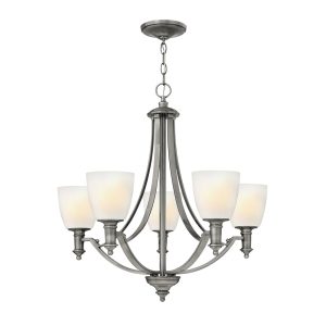 Truman 5 Light Chandelier Antique Nickel - HK/TRUMAN5