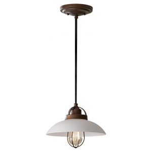 Urban Renewal Mini Pendant Bronze Patina / Brown Cord - FE/URBANRWL/P/A