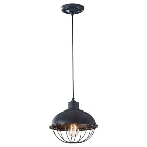 Urban Renewal Mini Pendant Weathered Zinc - FE/URBANRWL/P/B