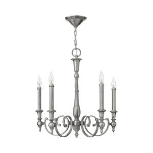 Yorktown 5 Light Chandelier Antique Nickel - HK/YORKTOWN5