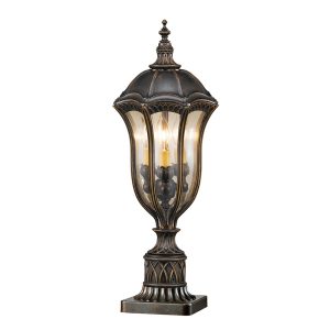 Baton Rouge Pedestal Lantern Walnut - FE/BATONRG3