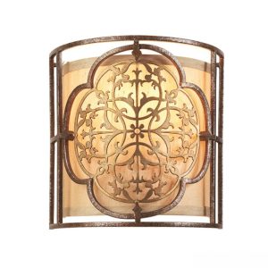 Marcella 1 Light Wall Light British Bronze & Oxidised Bronze - FE/MARCELLA1