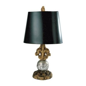 Fleur De Lis Table Lamp By Benjamin Burts Black / Gold - FB/FLEUR DE LIS