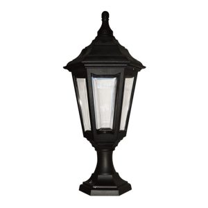 Kinsale Pedestal / Porch Lantern Black - KINSALE PED/POR