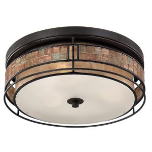 Laguna Large Flush Mount Renaissance Copper - QZ/LAGUNA/F/L